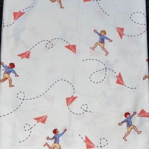 Sarah Jane Children At Play original OOP 'Chasing Airplanes' .5 half Yard fabric